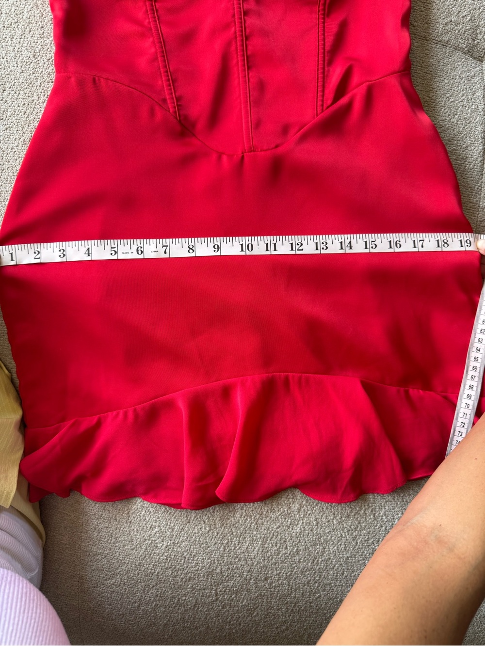 White Fox Boutique Red Bustier Spaghetti-Strap Mini Dress - Picture 8 of 8